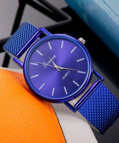 Watch For Women Stylish Relogio Quartz Watch Woman's High-end Blue Glass Life Waterproof Distinguished Relogio Feminino Reloj