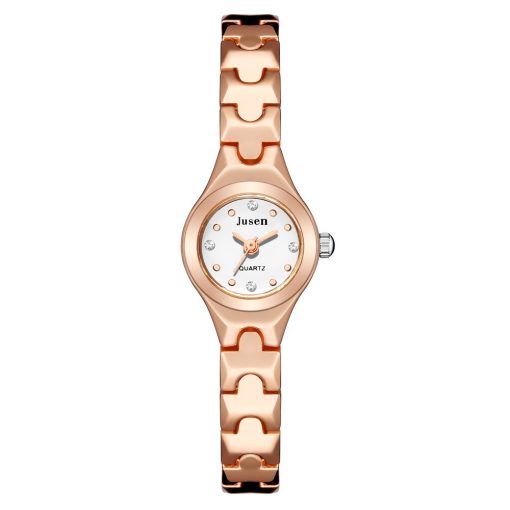 Qualities Small Fashion Women Watches Rose Gold Luxury Stainless Steel Ladies Wristwatches Diamond Female Bracelet Watch Gifts