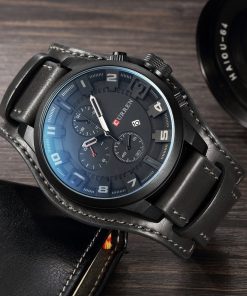 CURREN Top Brand Luxury Mens Watches Male Clocks Date Sport Military Clock Leather Strap Quartz Business Men Watch Gift 8225