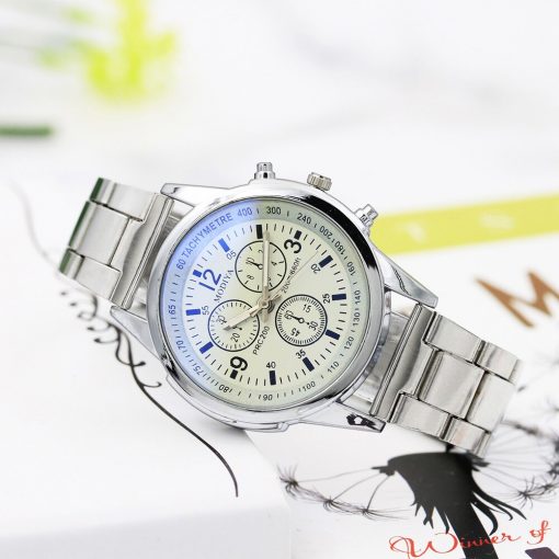 Men's WatchTop Brand 2020 Fashion Luxury Blu-ray Men Wrist watch Stainless Steel Strap Quartz Wrist Watch Relogio Masculino