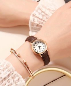 Small Gold Bangle Bracelet Luxury Watches Stainless Steel Retro Ladies Quartz Wristwatches Fashion Casual Women Dress Watch