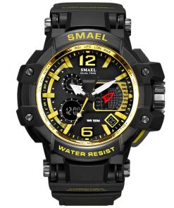 SMAEL Men Watches White Casual Watches Men LED Digital 50M Waterproof Sport Watch S Shock Watch 1509 relogio masculino