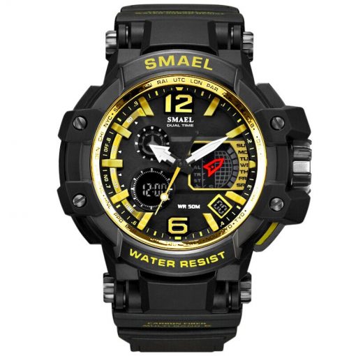 SMAEL Men Watches White Casual Watches Men LED Digital 50M Waterproof Sport Watch S Shock Watch 1509 relogio masculino