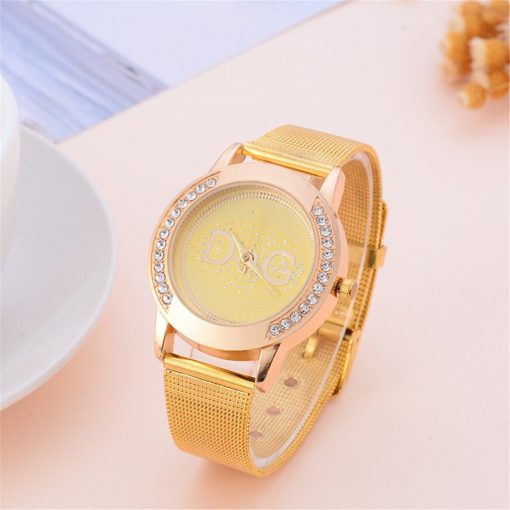 DQG Luxury Brand Women Watches Relogio Feminino Ladies Scrub Belt Watch Surface Star Moon Korean Fashion Casual Women Watch#Y20