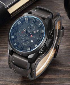 Top CURREN 8225 Brand Luxury Mens Watches Male Clocks Date Sport Military Clock Leather Strap Quartz Business Men Watches Gift