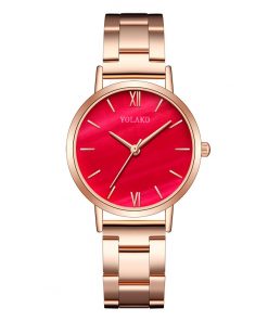 Fashion Quartz Watch Luxury Women Rose Gold Stainless Steel Strap Analog Watch Scale Dial Watch Clock Damski Zegarek 2020 New