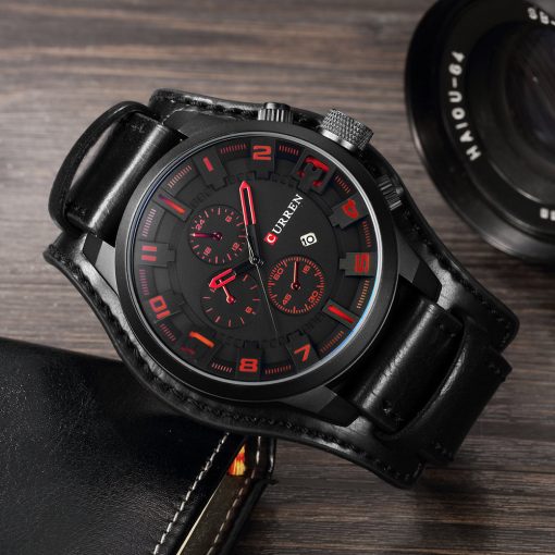 CURREN Top Brand Luxury Mens Watches Male Clocks Date Sport Military Clock Leather Strap Quartz Business Men Watch Gift 8225