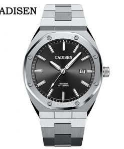 CADISEN Design Brand Luxury Men Watches Mechanical Automatic Blue Watch Men 100M Waterproof Casual Business luminous Wristwatch