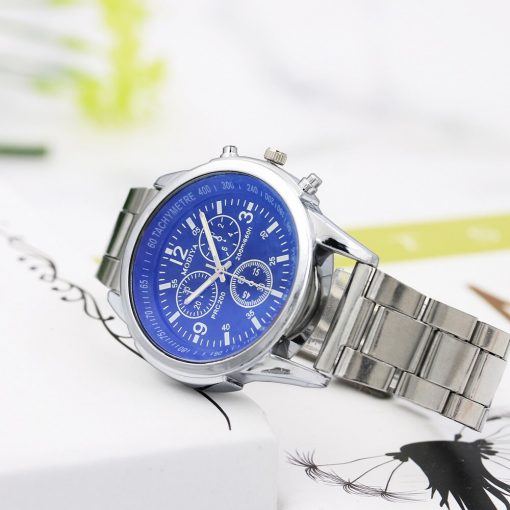 Men's WatchTop Brand 2020 Fashion Luxury Blu-ray Men Wrist watch Stainless Steel Strap Quartz Wrist Watch Relogio Masculino