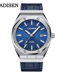 CADISEN Design Brand Luxury Men Watches Mechanical Automatic Blue Watch Men 100M Waterproof Casual Business luminous Wristwatch