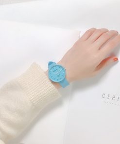 New Fashion Women's Watches Ins Trend Candy Color Wrist Watch Korean Silicone Jelly Watch Clock Gifts for Women