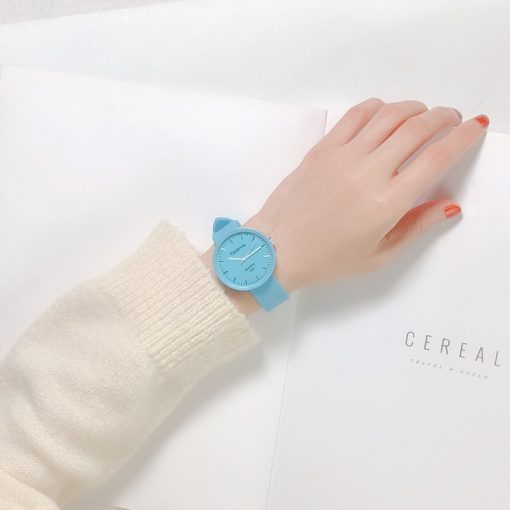 New Fashion Women's Watches Ins Trend Candy Color Wrist Watch Korean Silicone Jelly Watch Clock Gifts for Women