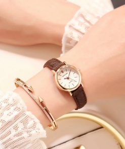 Small Gold Bangle Bracelet Luxury Watches Stainless Steel Retro Ladies Quartz Wristwatches Fashion Casual Women Dress Watch