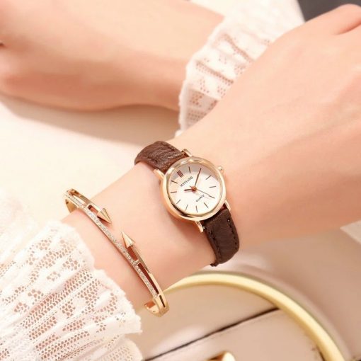 Small Gold Bangle Bracelet Luxury Watches Stainless Steel Retro Ladies Quartz Wristwatches Fashion Casual Women Dress Watch