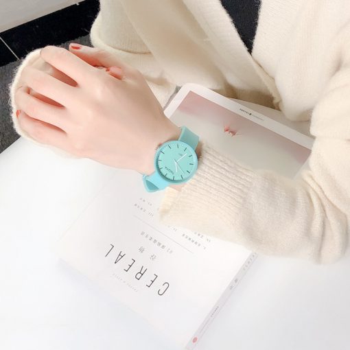 New Fashion Women's Watches Ins Trend Candy Color Wrist Watch Korean Silicone Jelly Watch Clock Gifts for Women