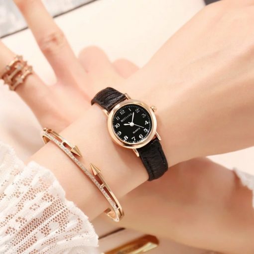 Small Gold Bangle Bracelet Luxury Watches Stainless Steel Retro Ladies Quartz Wristwatches Fashion Casual Women Dress Watch