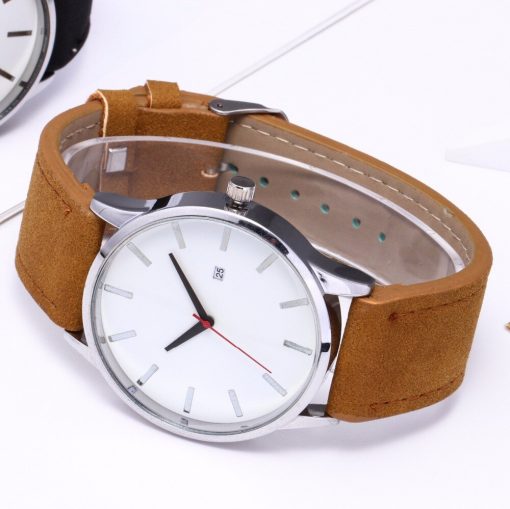 Fashion Large Dial Quartz Men Watch Leather Business Casual Sport Watches Male Clock Wristwatch Relogio Masculino men watches