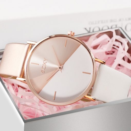 top brand women's watch leather rose gold dress female clock luxury brand design women watches simple fashion ladies watch