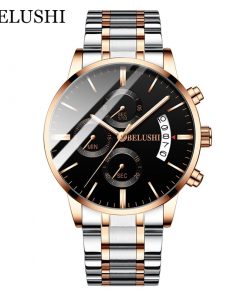 Men's Watch Luxury Brand BELUSHI High-end Man Business Casual Watches Mens Waterproof Sports Quartz Wristwatch relogio masculino