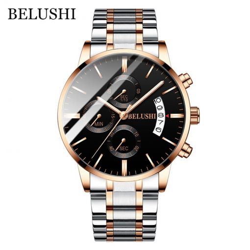 Men's Watch Luxury Brand BELUSHI High-end Man Business Casual Watches Mens Waterproof Sports Quartz Wristwatch relogio masculino