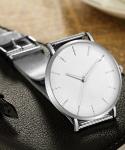 Quartz Wristwatches Simple Casual Metal Hour Stainless Steel Clock Men Women Watches Gifts Quartz Wristwatches