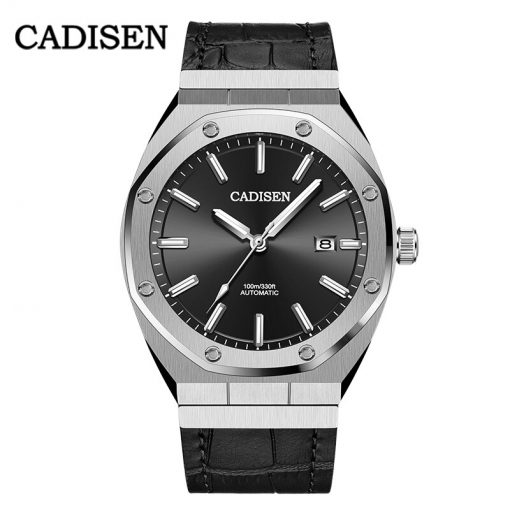 CADISEN Design Brand Luxury Men Watches Mechanical Automatic Blue Watch Men 100M Waterproof Casual Business luminous Wristwatch