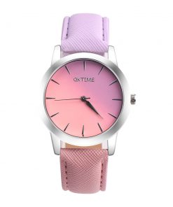 Casual Rainbow Design Leather Watches for Women Band Quartz Wrist Watches Fashion Women Watches Laides Clock Relogio Feminino