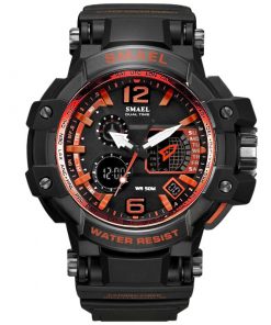 SMAEL Men Watches White Casual Watches Men LED Digital 50M Waterproof Sport Watch S Shock Watch 1509 relogio masculino