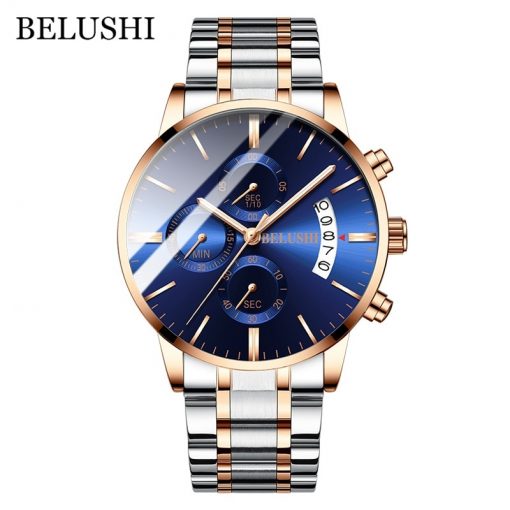 Men's Watch Luxury Brand BELUSHI High-end Man Business Casual Watches Mens Waterproof Sports Quartz Wristwatch relogio masculino