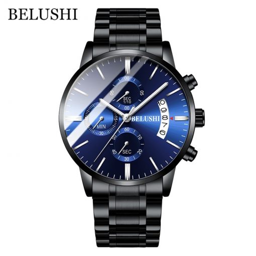 Men's Watch Luxury Brand BELUSHI High-end Man Business Casual Watches Mens Waterproof Sports Quartz Wristwatch relogio masculino