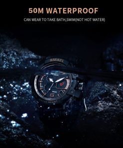 SMAEL Men Watches White Casual Watches Men LED Digital 50M Waterproof Sport Watch S Shock Watch 1509 relogio masculino