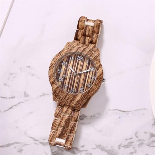 women watches relogio feminino High-End Fashion Wood Grain Women's Watch Simple Digital Wood Grain Quartz Watch reloj mujer 32