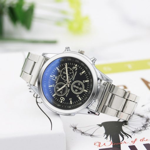 Men's WatchTop Brand 2020 Fashion Luxury Blu-ray Men Wrist watch Stainless Steel Strap Quartz Wrist Watch Relogio Masculino