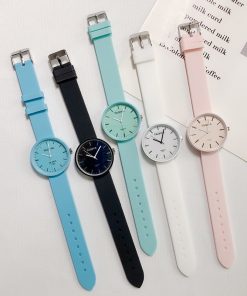 New Fashion Women's Watches Ins Trend Candy Color Wrist Watch Korean Silicone Jelly Watch Clock Gifts for Women