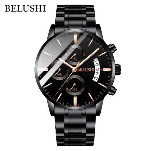 Men's Watch Luxury Brand BELUSHI High-end Man Business Casual Watches Mens Waterproof Sports Quartz Wristwatch relogio masculino