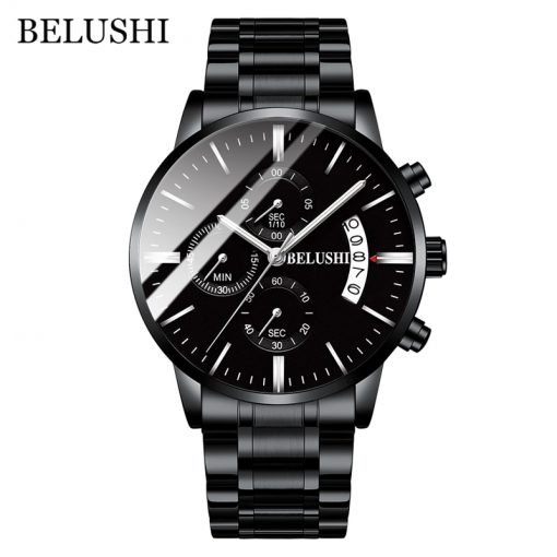 Men's Watch Luxury Brand BELUSHI High-end Man Business Casual Watches Mens Waterproof Sports Quartz Wristwatch relogio masculino