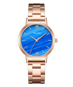 Fashion Quartz Watch Luxury Women Rose Gold Stainless Steel Strap Analog Watch Scale Dial Watch Clock Damski Zegarek 2020 New