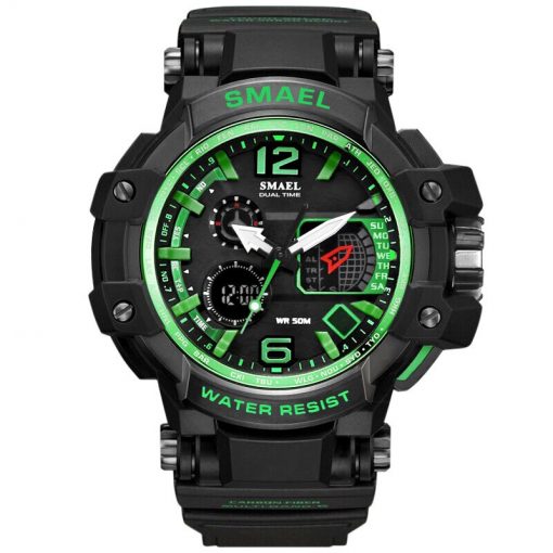 SMAEL Men Watches White Casual Watches Men LED Digital 50M Waterproof Sport Watch S Shock Watch 1509 relogio masculino