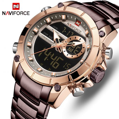 Relogio Masculino NAVIFORCE Top Brand Men Watches Fashion Luxury Quartz Watch Mens Military Chronograph Sports Wristwatch Clock