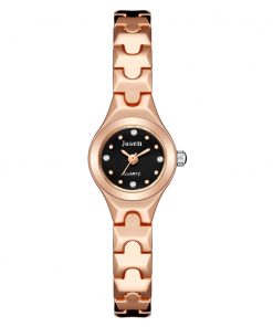 Qualities Small Fashion Women Watches Rose Gold Luxury Stainless Steel Ladies Wristwatches Diamond Female Bracelet Watch Gifts