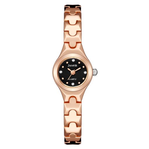 Qualities Small Fashion Women Watches Rose Gold Luxury Stainless Steel Ladies Wristwatches Diamond Female Bracelet Watch Gifts