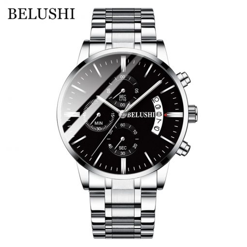 Men's Watch Luxury Brand BELUSHI High-end Man Business Casual Watches Mens Waterproof Sports Quartz Wristwatch relogio masculino