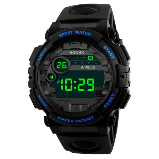 Luxury Mens Digital Led Watch Lcd Digital Stopwatch Date Time Rubber Outdoor Sport Clock Wrist Watch Relogio Feminino 2020 New