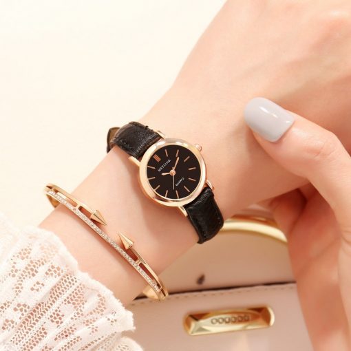 Small Gold Bangle Bracelet Luxury Watches Stainless Steel Retro Ladies Quartz Wristwatches Fashion Casual Women Dress Watch