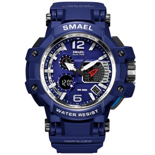 SMAEL Men Watches White Casual Watches Men LED Digital 50M Waterproof Sport Watch S Shock Watch 1509 relogio masculino