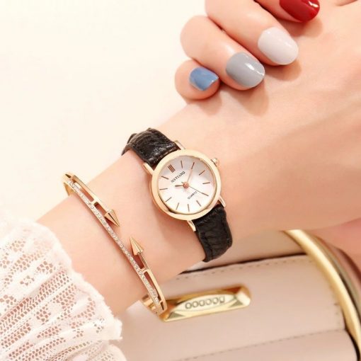 Small Gold Bangle Bracelet Luxury Watches Stainless Steel Retro Ladies Quartz Wristwatches Fashion Casual Women Dress Watch