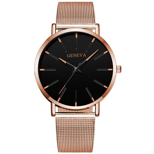 Minimalist Men's Fashion Ultra Thin Watches Simple Men Business Stainless Steel Mesh Belt Quartz Watch Relogio Masculino