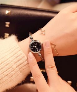 Small Gold Bangle Bracelet Luxury Watches Stainless Steel Retro Ladies Quartz Wristwatches Fashion Casual Women Dress Watch