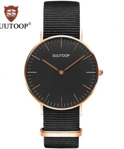 Men's Nylon Canvas Watches Men Women Classic Black Quartz watch Fashion Casual Sports Ladies Wristwatch male Relogio Masculino