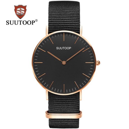 Men's Nylon Canvas Watches Men Women Classic Black Quartz watch Fashion Casual Sports Ladies Wristwatch male Relogio Masculino